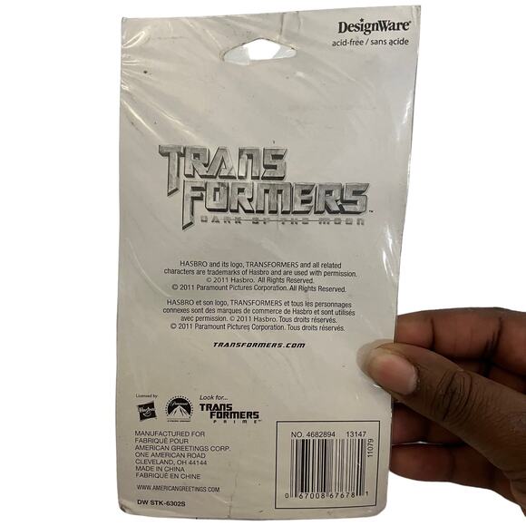 Designware 2011 Transformers Dark of the Moon Sticker Sheet SEALED - Picture 3 of 3